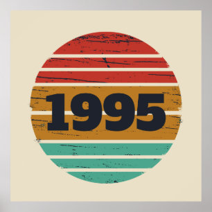 Personalised thirty vintage 30th birthday party poster