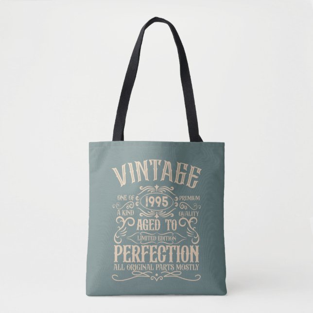 Personalised Thirty vintage 30th birthday party Tote Bag (Front)
