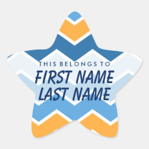 Personalised This Belongs To Star Sticker