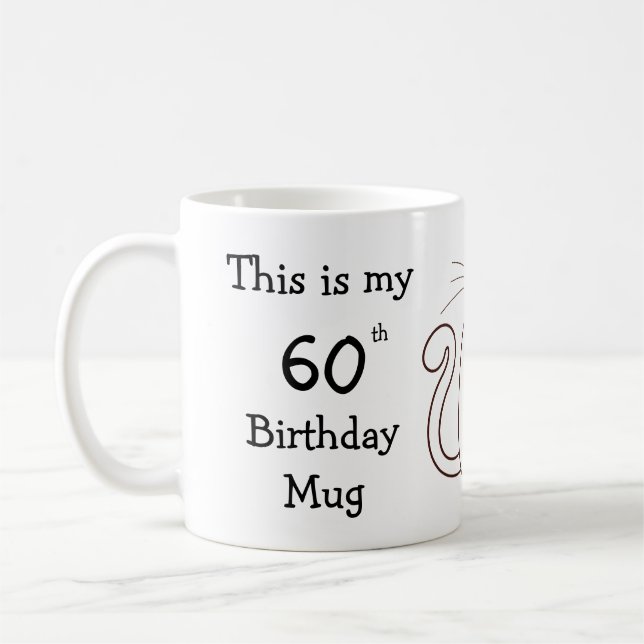 Personalised This is my 60th Birthday Mug (Left)