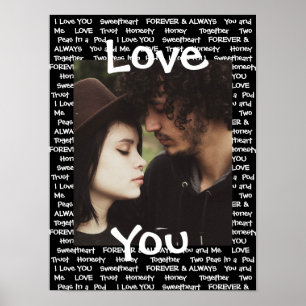 Personalised this "Love You" Couple's Poster