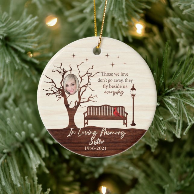 Personalised Those We Love/Sister Ceramic Ornament (Tree)