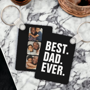 Personalised Three Photo and Text Key Ring