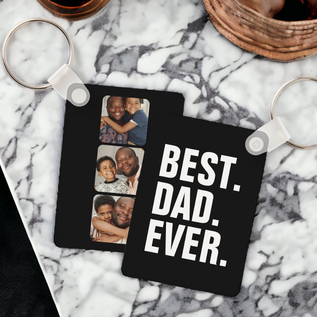 Personalised Three Photo and Text Key Ring (Personalized photo and text keychain from Ricaso.  Add your own photographs and text )