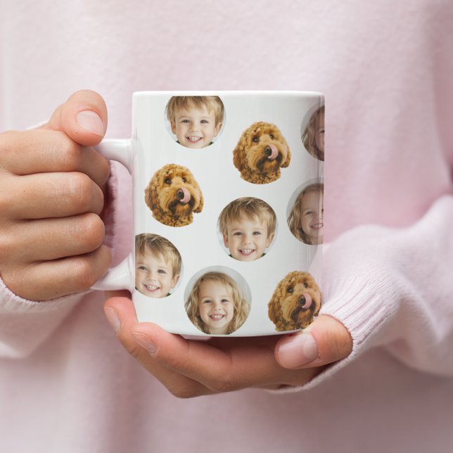 Personalised Three-Photo Face Mug | Custom Gift (Creator Uploaded)