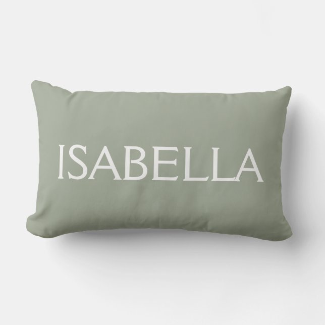 Personalised Throw Pillow DIY Add Your Name (Front)