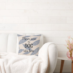 Personalised Throw Pillow for Dog Lovers Boho