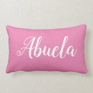 Personalised Throw Pillow for Grandmother Abuela