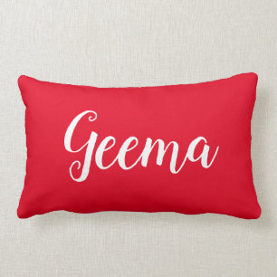 Personalised Throw Pillow for Grandmother Geema