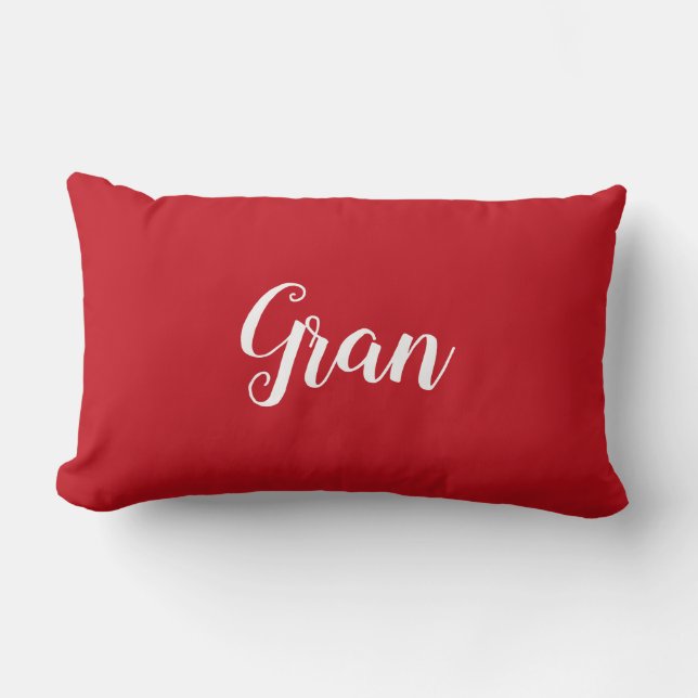 Personalised Throw Pillow for Grandmother Gran (Front)