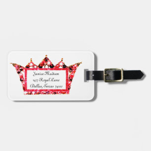 Personalised Tiara Luggage Tags (Queen)