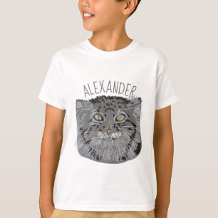 Personalised Tibetan Pallas Cat Graphic T-Shirt