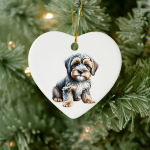 Personalised Tibetan Terrier Puppy Ceramic Ornament