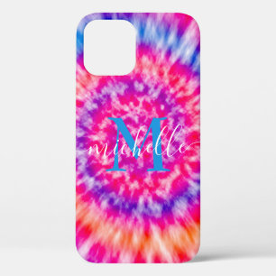 Personalised Tie Dye iPhone 12 Case