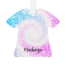 Personalised Tie Dye Hippy Swirl TShirt Christmas