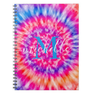 Personalised Tie Dye Notebook