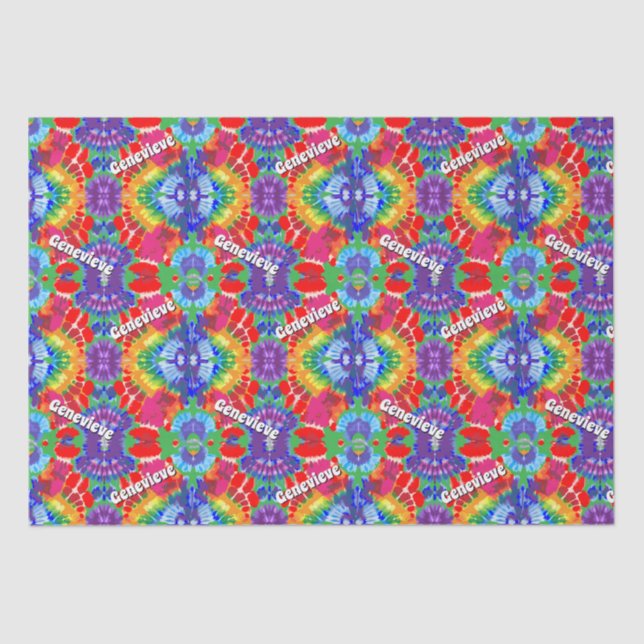 Personalised Tie-Dye Tissue Paper (Front)