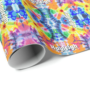 Personalised Tie-Dye Wrapping Paper