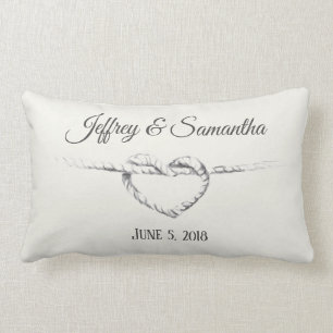 Personalised Tie the Knot pillow