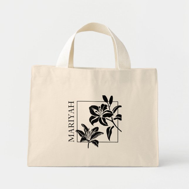 Personalised Tiger-Lily Mini Tote (Front)