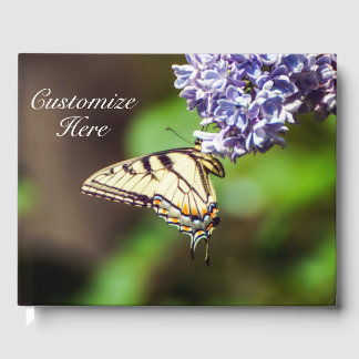 Personalised Tiger Swallowtail Butterfly Guestbook