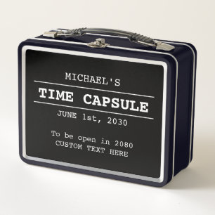 Personalised Time Capsule Metal Box