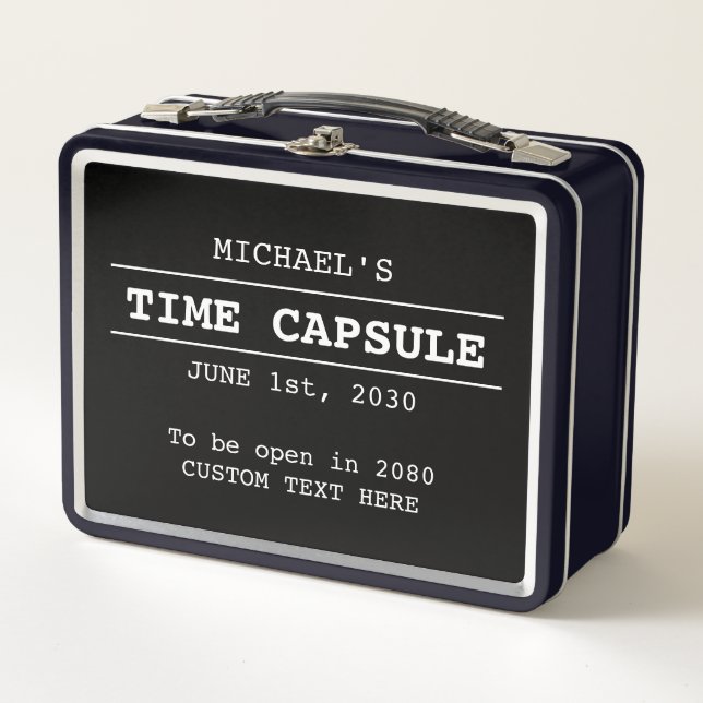 Personalised Time Capsule Metal Box (Front)
