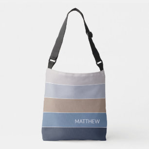 Personalised Timeless Trendy Stripes Art Pattern Crossbody Bag
