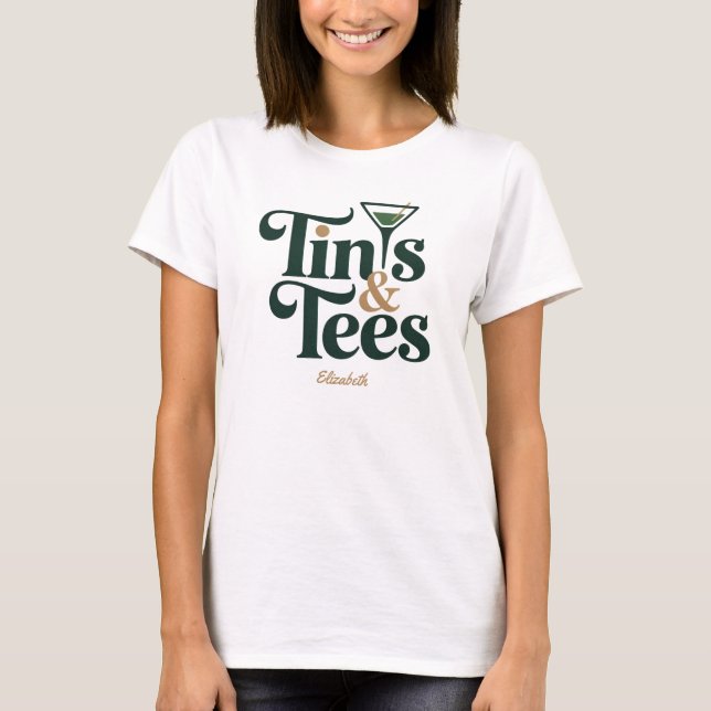 Personalised Tinis & Tees Golf Bachelorette Party (Front)
