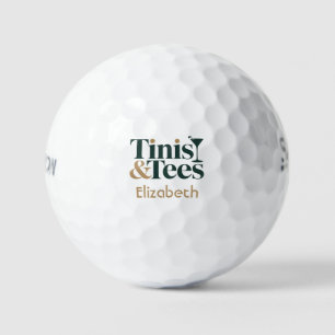 Personalised Tinis & Tees Golf Bachelorette Party Balls