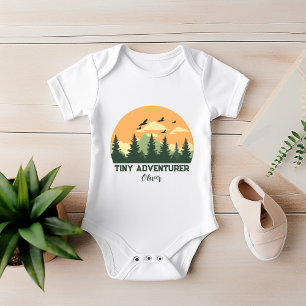 Personalised Tiny Adventurer Baby Bodysuit