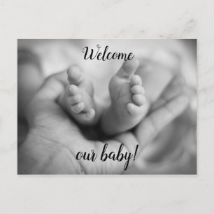 Personalised Tiny Baby Toes Postcard