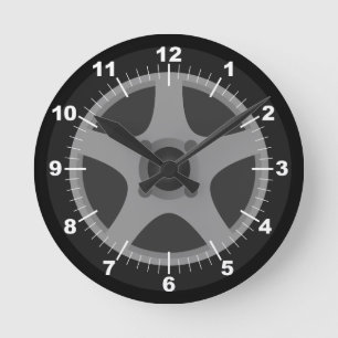Personalised Tire and Rim Round Clock