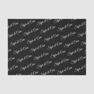 Personalised Tissue Paper with Name Pattern Print