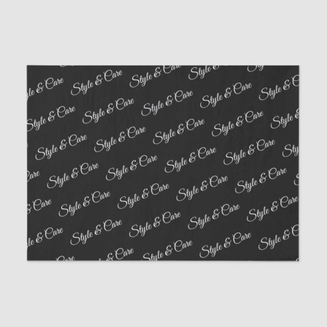 Personalised Tissue Paper with Name Pattern Print (Front)