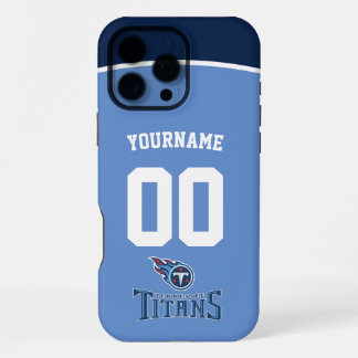 Personalised Titans Jersey American Football iPhone 16 Pro Max Case