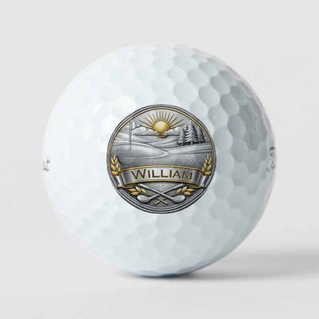 Personalised Titleist Pro V1 Golf Balls (Front)