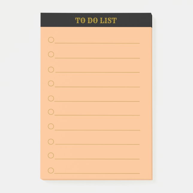 Personalised To Do List Lined Post-it Notes (Front)