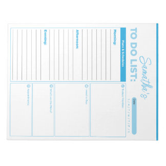 Personalised To Do List - Notepad 