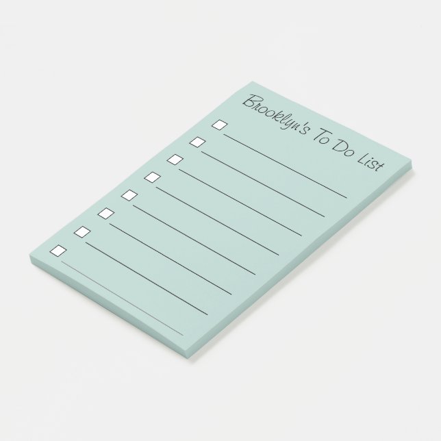Personalised To Do List - Post It Notes (Angled)