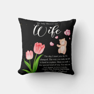 Personalised To My Beautiful Wife,Love You Forever Cushion