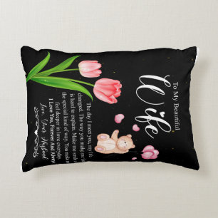 Personalised To My Beautiful Wife,Love You Forever Decorative Cushion