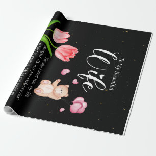 Personalised To My Beautiful Wife,Love You Forever Wrapping Paper