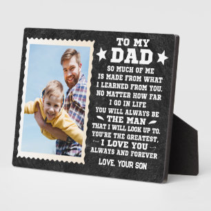 Personalised To My Dad Custom Name & photo Plaque