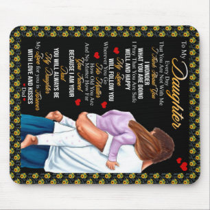 Personalised To My Daughter Blanket, Mouse Pad