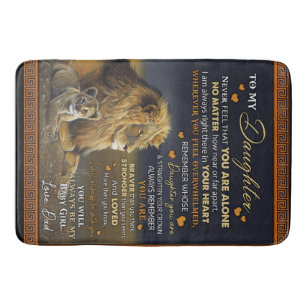 Personalised To My Daughter From Dad, Bath Mat