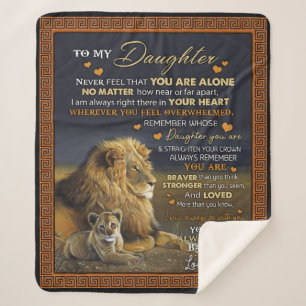 Personalised To My Daughter From Dad Sherpa Blanket