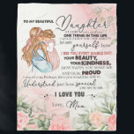 Personalised To My Daughter From Mum Fleece Blanket<br><div class="desc">Personalised To My Daughter From Mum</div>