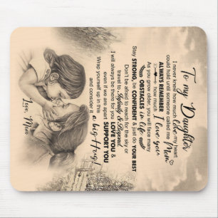 Personalised To My Daughter, Love From Mum Blanket Mouse Pad