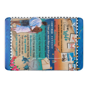 Personalised To My Future Wife From Husband Bath Mat